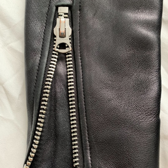 Acne Studio Mock Leather biker jacket - Black - Picture 5 of 8